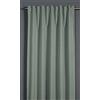 Gardinia Sehlbach Tenda pronta con fettuccia, Texture oscurante, Verde, 140 x 245 cm, A risparmio energetico in inverno, Termoresistente in estate, Fonoassorbenti, Certificato Oeko-Tex