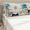 PETTI Artigiani Italiani - Lenzuola in Cotone con Federe in Stampa Digitale, Matrimoniale Maxi, Completo Lenzuolo Sopra e Sotto con Angoli, Floreale 05 19 Panna, 100% Made in Italy