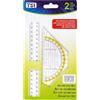 TSI Set geometria (righello 17 cm e triangolo 16 cm con fora) Art. 46313