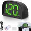 Strixorn Tachimetro digitale per auto, HUD Auto Head Up Display, Tachimetro Intelligente GPS Digitale Universale, Tachimetro per Moto, Plug and Play, Carica USB, LED Grande schermo per Auto, Camion, Moto