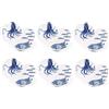 Excelsa set 18 Piatti servizio tavolaIn Porcellana - Oceano - Linea Flora e fauna n.5