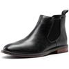 Bruno Marc Stivaletti Chelsea Da Uomo, Stivali Classici E Casual, Comodi Stivali Da Lavoro Slip-On Alla Caviglia,Size 44.5,Marrone,SBAB25002M