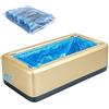 S.I.C Distributore Automatico di Copriscarpe Portatile - 100 Pezzi Monouso | Igienico, Antiscivolo e Impermeabile Argento,Oro (1, Oro)