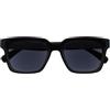 OPULIZERA Occhiali da sole donna e uomo - Lente Nero - Lenti Polarizzate UV400 Antiriflesso e Antibagliore - Oversize e Rettangolare - Cerniere a molla - Nero