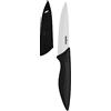 Excelsa Coltello Frutta con Coprilama, Ceramica, Nero/Bianco, Lama 10 Cm