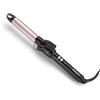 BaByliss Ferro arricciacapelli 25mm, Satin Touch, 10 temperature, riscaldamento rapido, supporto integrato, Nero e rosa, C325E