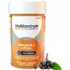 Multicentrum Immunità&Difesa Integratore Alimentare con Vitamina C, Sambuco Nero e Zinco per un Supporto alle Naturali Difese Immunitarie dell'Organismo, per Adulti, 30 Capsule