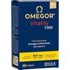 Omegor Omega 3 IFOS 5 Stelle OMEGOR Vitality 1000 - Omega3 EPA 535mg e DHA 268 mg - 60 Capsule Senza Retrogusto e Facili da Digerire