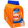 Sole Detersivo Lavatrice Bianco splendente 205 Lavaggi, (5x41), Formula igienizzante, Detersivo Lavatrice Liquido Bianco Splendente, rimuove le macchie a basse temperature