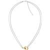 Tommy Hilfiger Jewelry Collana a Doppia Catena da Donna in Acciaio Inossidabile Bicolore con un Nodo Nautico - 2780989