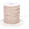 Craftdady Tubo cavo cavo in PVC 50 m con cordino in gomma avvolto intorno per filo di memoria, collana, braccialetto, tessuto, marrone