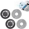 Zuxbolf Set di 2 Panni per Mocio Supporto di Accessori Compatibile con dreame L10S PRO Ultra Heat/L10S Ultra Gen2/L20 Ultra/X40 Ultra/X40 Master/X30 Ultra/L40 Ultra/Mova E30 Ultra Robot