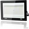 Tkdaksy Faro LED Esterno 200W, 1M Cavo Bianco Freddo 6500K, IP66 Impermeabile Farettdao LED Esterno, 20000LM Faretti led esterno, per Giardini, Terrazze, Cortili, Piazza, Parchi, Garage, Fabbriche