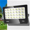ANNIFUNLY Faretto LED da Esterno, 100W 10000LM Faro LED 6500K Bianca Fredda, IP66 Impermeabile Faretti LED Esterno per Garage Cortile Giardino Terrazza