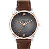 Calvin Klein Orologio con Movimento al Quarzo a Tre Lancette da Uomo Collezione ASCEND con Cinturino in Pelle Marrone - 25200453, Brown