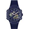Lacoste Orologio Quarzo Multifunzione Analogico-Digitale da Uomo Collezione LC33 con Cinturino in Silicone Blu Navy - 2011434