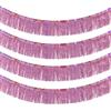 duoyif Ghirlanda Di Frange Scintillante Rosa 4pezzi 20x200cm Ghirlanda Bandiera Frangia Striscioni Ghirlanda Metalliche Streamer Per Festa Carnevale Natale Compleanno Matrimonio (rosa)