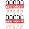 Cerlingwee Set di Strumenti di Sicurezza per Lockout Tagout Industriale in Nylon PA Antipolvere per Isolamento di Ingegneria Industriale Rosso