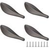 SPDYCESS 4 Pezzi Maniglie a Forma di Foglia Pomelli per Cassettiera in Lega di Zinco Pomelli per Cassetti Maniglia Decorativa per Mobili for Cucina Cassettiera Bagno per Cucina Cassettiera Bagno