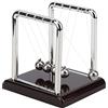 LetCart Pendolo di Newton, Pendolo di Newton Perpetuo, Sfere di Bilanciamento per Culla Newton, Cradle Balance Balls Physics Science Pendulum Ornaments Scrivania Decorazione Per La Casa (S)