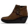 Fly London P501597004 YORT597FLY Stivale alla Moda Donna, Rosso, 35 EU