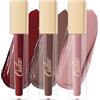 OULAC Kit Rossetti Liquidi Matte - Set 3 Tinte Labbra a Lunga Tenuta 12H - Finish Cremoso & Coprente - Formula Senza Trasferimento - Con Vitamina E - Vegan & Cruelty Free - 4,5mlx3(M18+M27+M16)