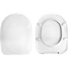HYDRO HOME Copriwater Sedile Wc TE17 compatibile con SINTESI e BELLE EPOQUE CESAME, METRO FLAMINIA, CANOVA CATALANO e altri modelli, In Plastica Termoindurente, Colore Bianco MADE IN ITALY