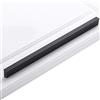 LA1ASHOU Maniglia a Barra per Mobili,Maniglia del Cassetto Armadio Armadietto,Guardaroba Tira Manopole,Maniglie per Ringhiere,Maniglie per Porta per Cucina e Bagno,Lega di Alluminio (Interasse 96mm,Nero)
