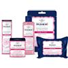 Acqua alle Rose, Kit Routine Viso Lenitiva, per Pelli Sensibili o Secche, contiene Acqua Micellare, Crema Antirughe, Contorno Occhi, Maschera in Tessuto e Salviettine Struccanti - Esclusiva Amazon
