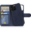 MyGadget Cover compatibile con iPhone 16 Pro Max - Custodia Libretto Magnetica - Portafoglio Flip Wallet Case - Porta Carte in Similpelle PU Removibile Viola