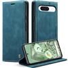 Monweicz Cover Compatibile con Google Pixel 8A, Custodia Portafoglio con Slot per Scheda, Protezione Completa Premium in Pelle PU, Flip Libro Magnetica Google Pixel 8A, Blu-verde