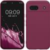 kwmobile Custodia Compatibile con Google Pixel 8a Cover - Back Case per Smartphone in Silicone TPU - Protezione Gommata - viola magenta