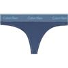 Calvin Klein Donna Perizoma Thong Elasticizzato, Blu (Dark Denim), M