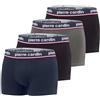 pierre cardin underwear Pierre Cardin Pc/1/Bc/Pk4 Boxer Corti, Grigio/Bianco/Rosso/Nero, XL (Pacco da 4) Homme