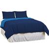 Tata Home Piumino Letto Invernale in Microfibra Morbidissima da 300 gr mq Double Face Misura Letto 1 Piazza Singolo cm 155x200 Colore Blu Avio Disponibile anche in altri 5 colori e 2 Misure