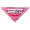 Aristo AR23009NP Flex Geometry Triangle (Hypotenuse 16 cm, Flessibile, Praticamente Infrangibile, Sfaccettature, Foro per Limatura, Plastica) Rosa Neon