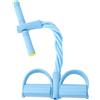 DULFAX Fascia di Resistenza a Pedale, Corda Elastica con 4 Tubi, Corda Elastica di Trazione Multifunzione, Elastico con Pedali, Allenatore Addominali per Vita/Bracci/Gambe