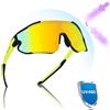CHIMONA Occhiali da ciclismo da uomo, occhiali da ciclismo da donna, polarizzati, occhiali da corsa, occhiali da sole, protezione UV400, occhiali sportivi per guida, pesca, escursionismo e ciclismo