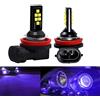 SOCAL-LED LIGHTING 2x H11 H8 Lampadina fendinebbia a LED Advanced 3030 SMD Lampada DRL di marcia diurna colorata luminosa, Viola blu