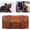 American blue borsa per manubrio in pelle, marrone sella e moto, accessori da viaggio in pelle (marrone chiaro)