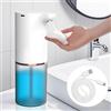 Kolamom Dispenser di sapone automatico, 280 ml, distributore di sapone elettrico, ricaricabile USB, impermeabile, con sensore di movimento a infrarossi, per cucina, bagno e toilette