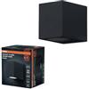 OSRAM ENDURA Classic Square Down applique da esterno, colore nero, attacco GU10 (max 35W), compatibile con lampada normale o smart, tipo down, grado di protezione IP44