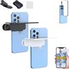 Generico Mirror Effect Lens - Capture Stunning Reflections Instantly, Smartphone Camera Mirror Reflection Clip Kit, Adjustable Angle Mobile Phone Camera Mirror Clip for Travel (black white)