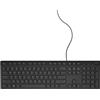 Dell NRR4C - Tastiera KB216 QWERTY originale con porta USB, bella e sottile, adatta per danese, svedese, finlandese e norvegese, colore: nero