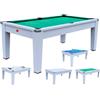 NG Biliardi Biliardo trasformabile in Tavolo - Poker - Air Hockey - Ping Pong - DAYTONA BIANCO 5 in 1 - colore bianco