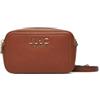 LIU JO Milano Borsa a tracolla in pelle, marrone, design classico con cerniera
