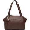 LIU JO Borsa a tracolla in pelle, marrone, design elegante con dettagli dorati