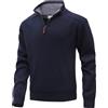 MeiLayM Maglioni Uomo Invernali Collo Alto Casual Cappotti Pullover Giacca in Maglia Maglione Manica Felpa con Zip Caldo Lunga Basic Maglione Slim Leggero Pullover Grigio,XXL