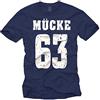 MAKAYA MÜCKE 63 - Maglietta Bulldozer T-Shirt Grigio XXXXL