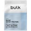 BULK POWDERS Bulk Basic Proteine del Siero in Polvere | Fragola | 2,5 kg | 82 Porzioni | Fino a 18 g di Proteine | Basso Contenuto di Zuccheri | Rapido Assorbimento | Supporta la Crescita e il Recupero Muscolare